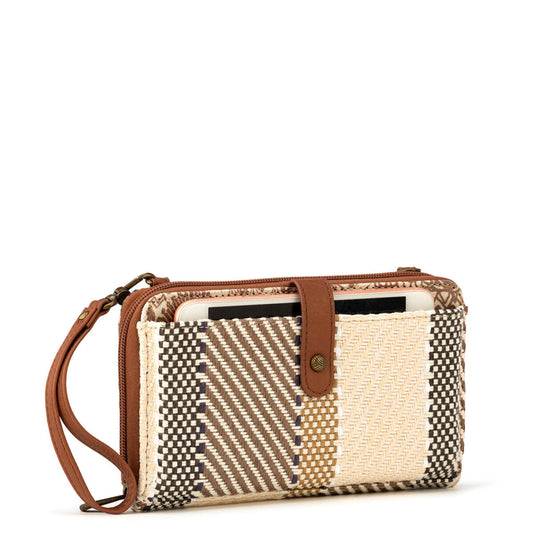 Smartphone Wallet - Straw - Tobacco Batik World Woven