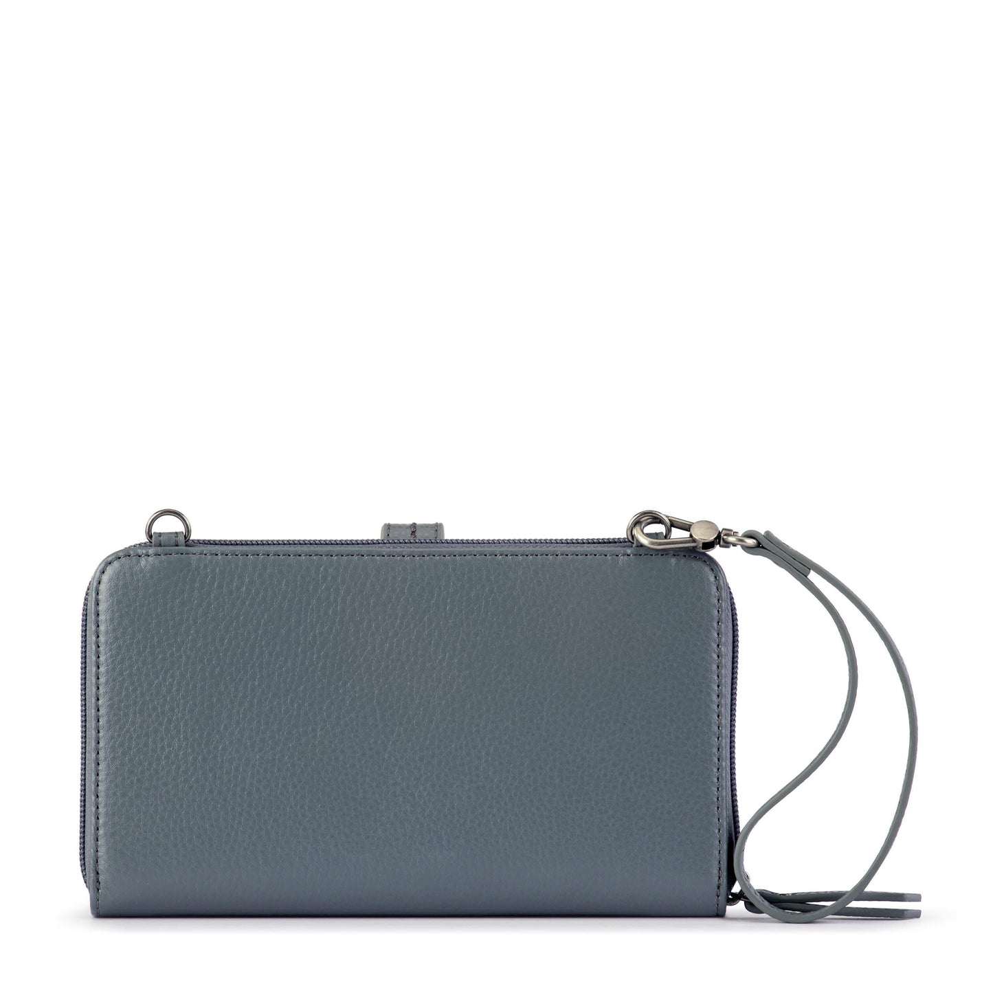Iris Smartphone Wallet - Leather - Dusty Blue Block