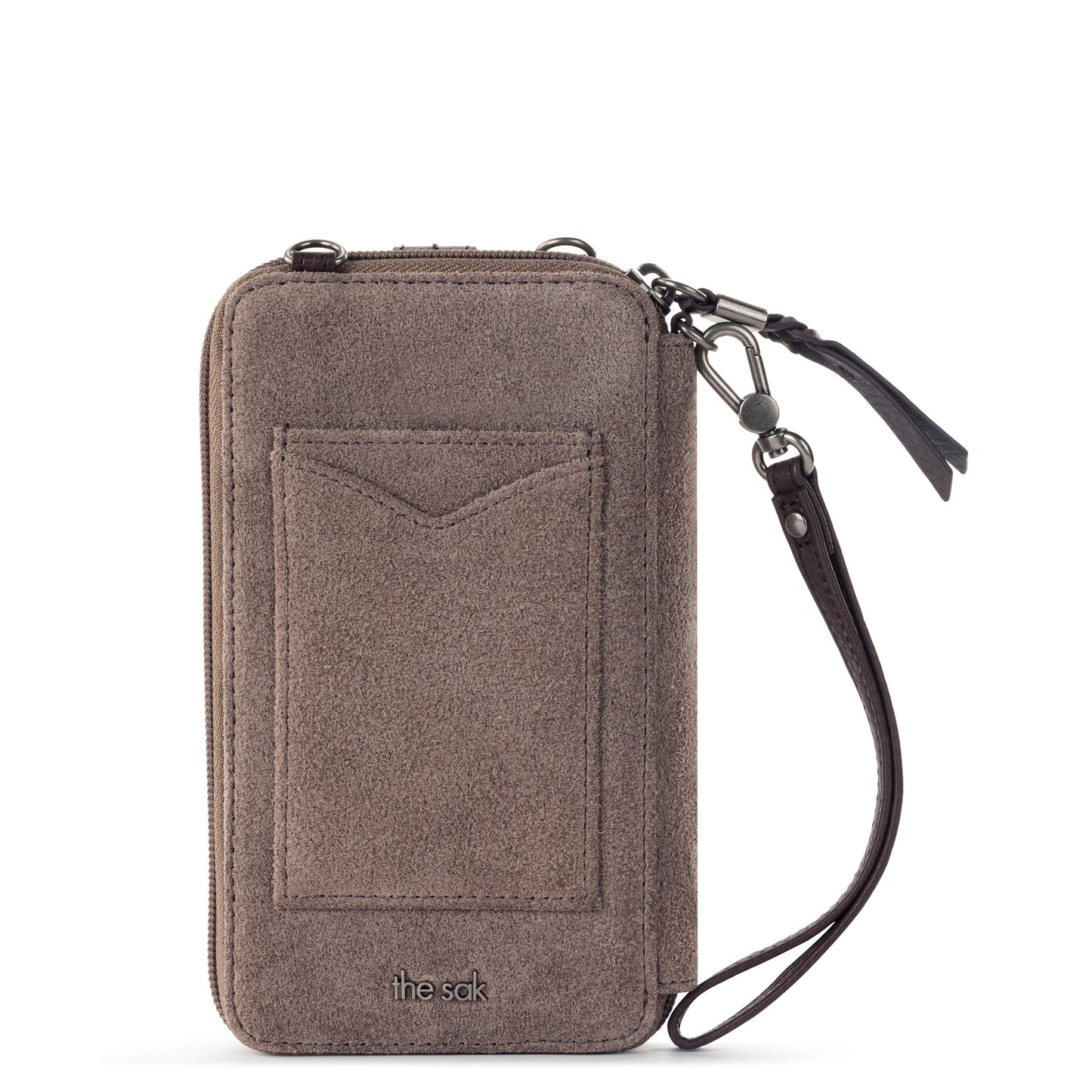 Silverlake Smartphone Wallet - Leather - Mushroom Suede