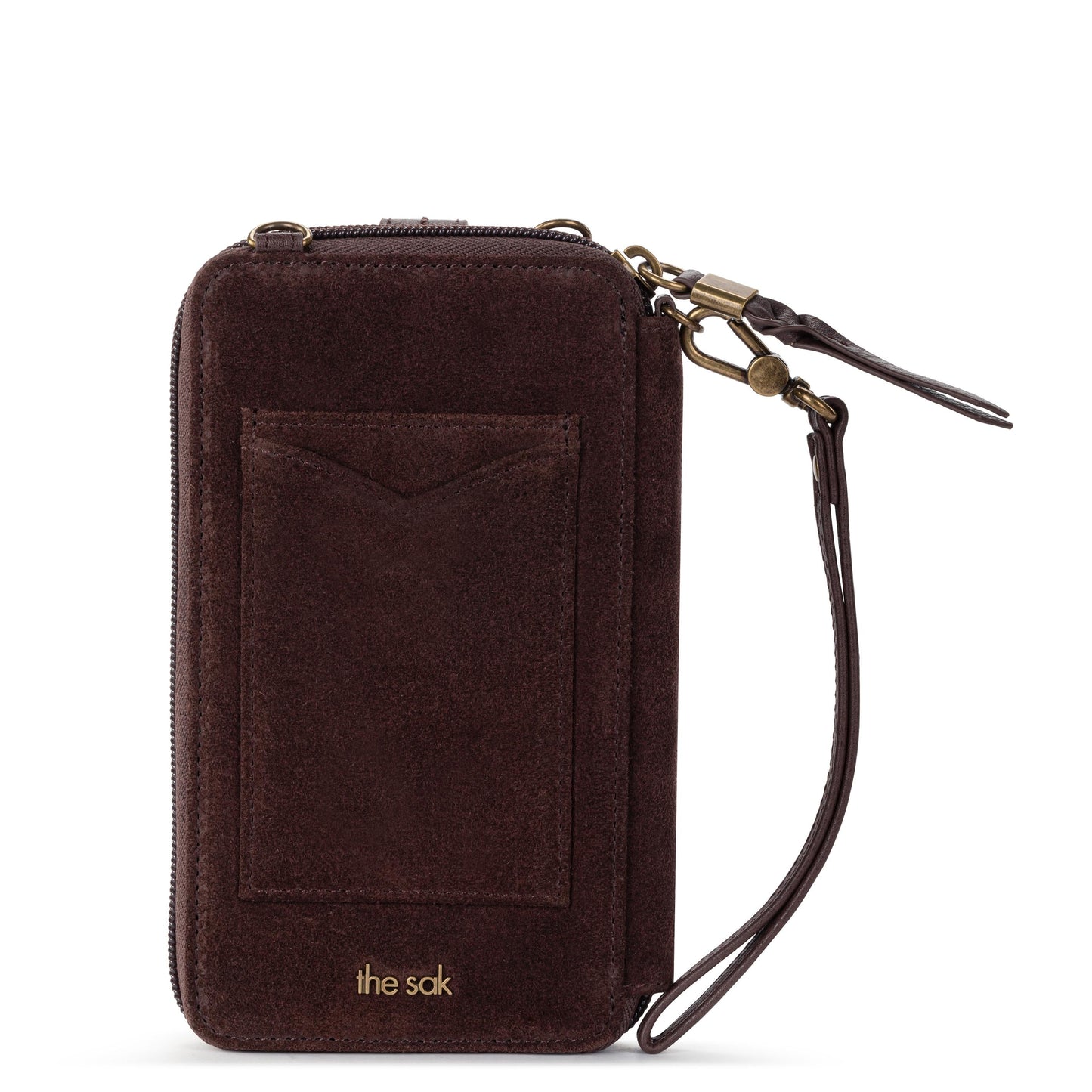Silverlake Smartphone Wallet - Leather - Mahogany Suede