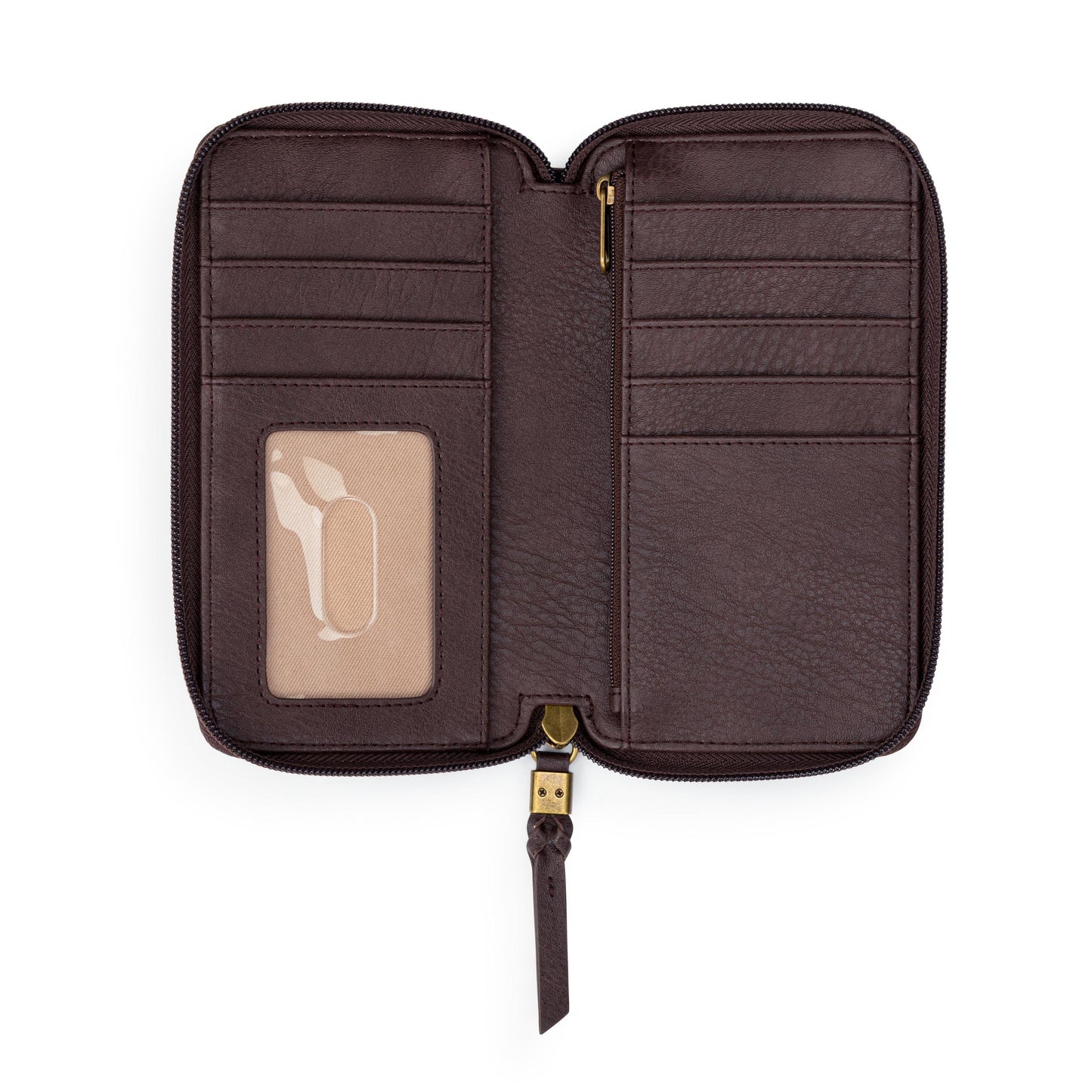 Silverlake Smartphone Wallet - Leather - Mahogany Suede
