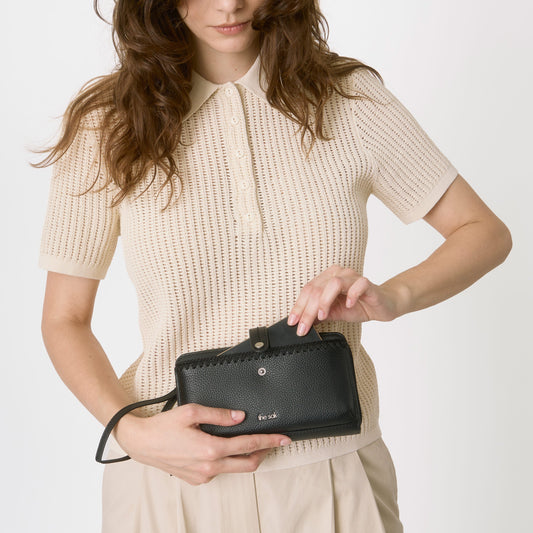 Iris Smartphone Wallet - Leather - Black