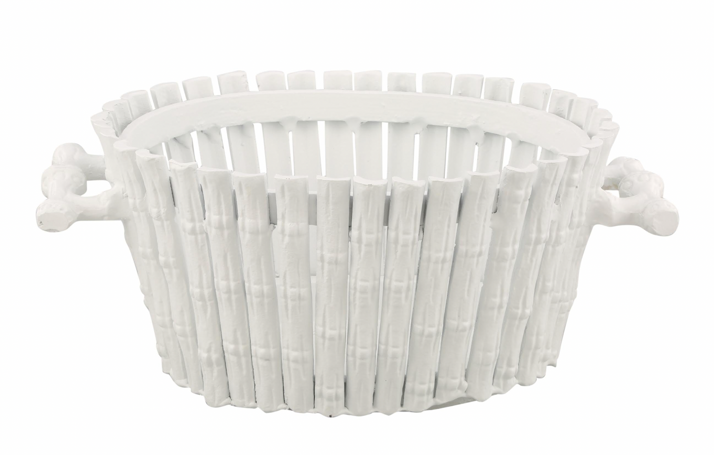 White Bamboo Planter