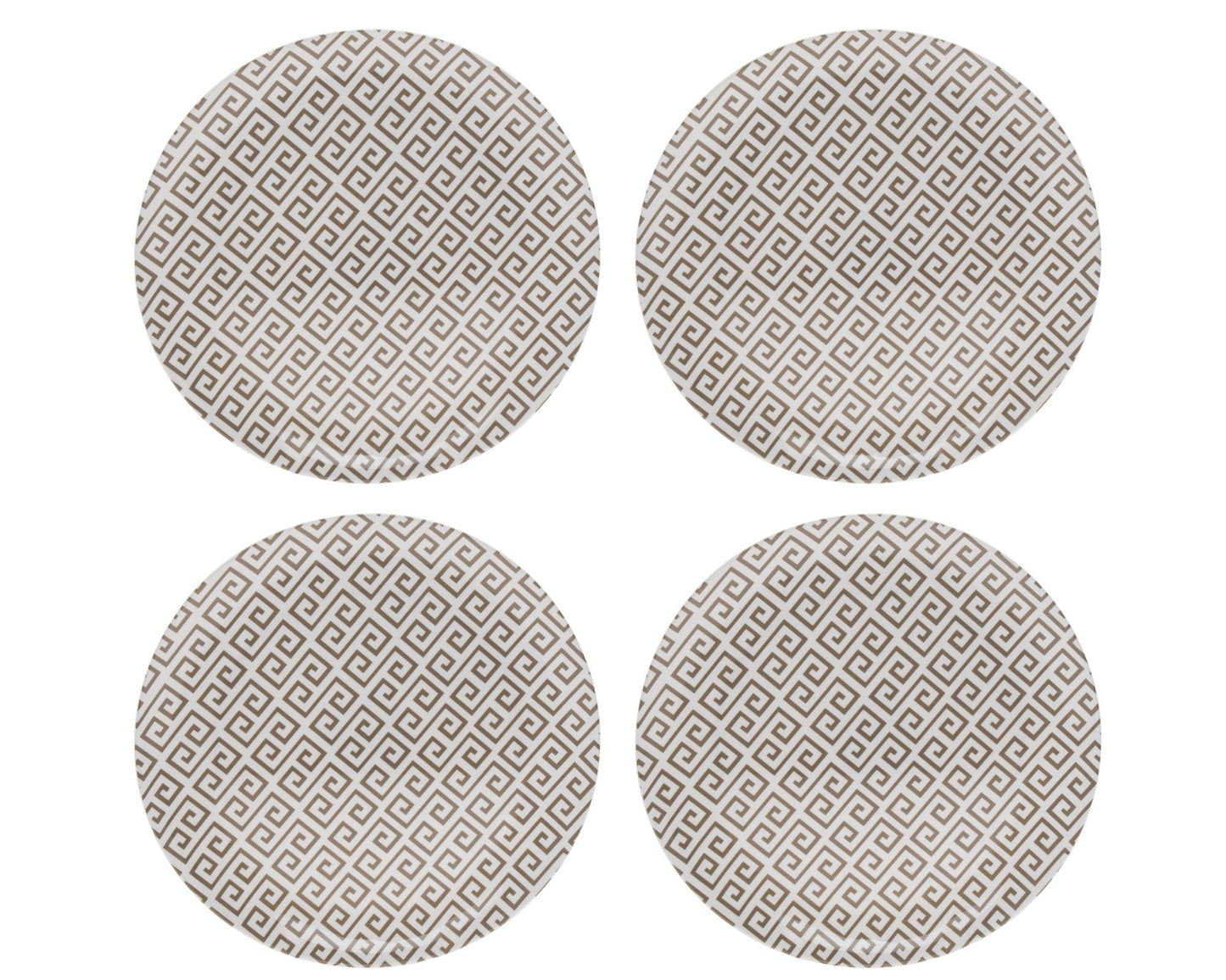 Geometric Melamine Sets: S/4 11" Plates