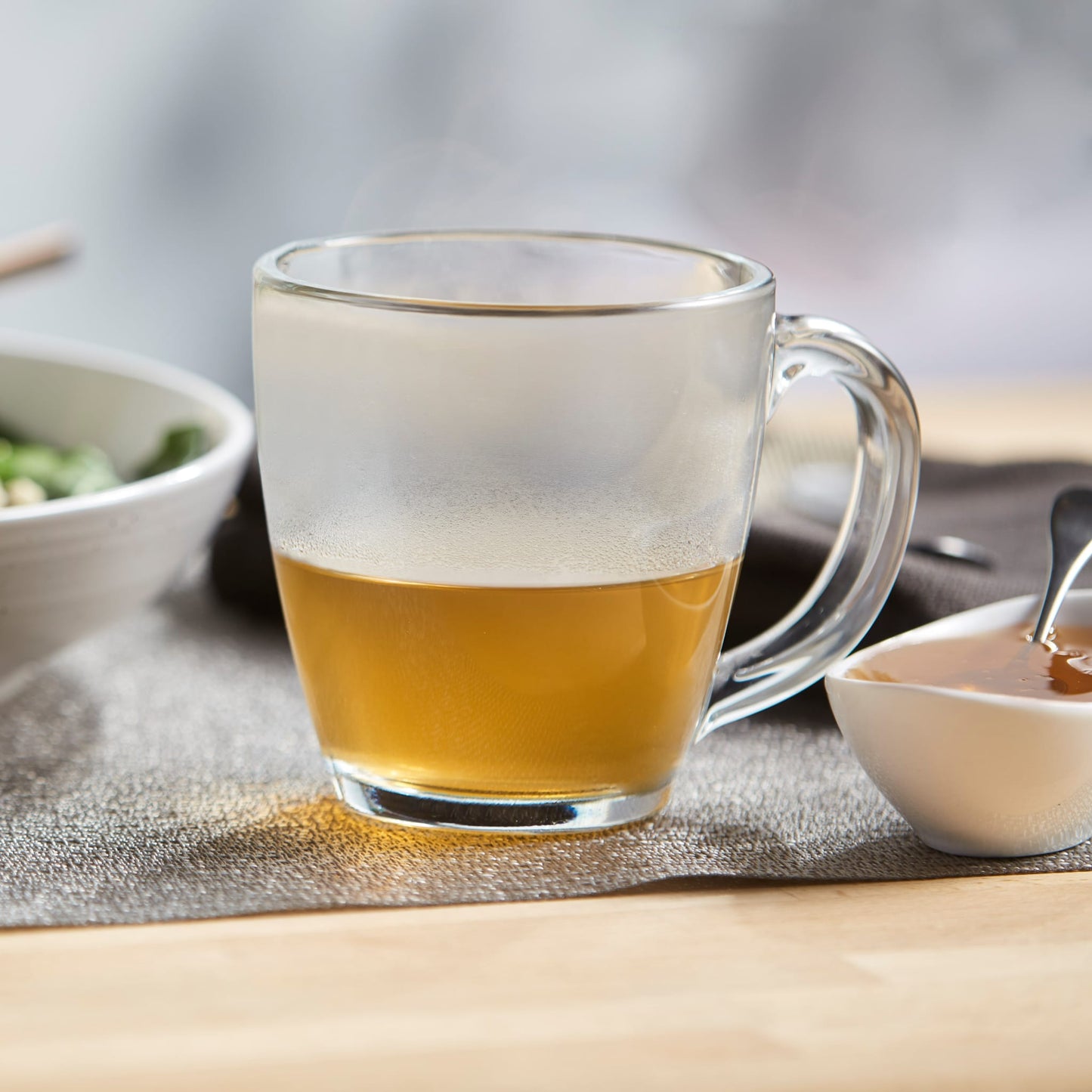 Libbey Tapered Glass Mugs, 15.5 ounce, Set of 8