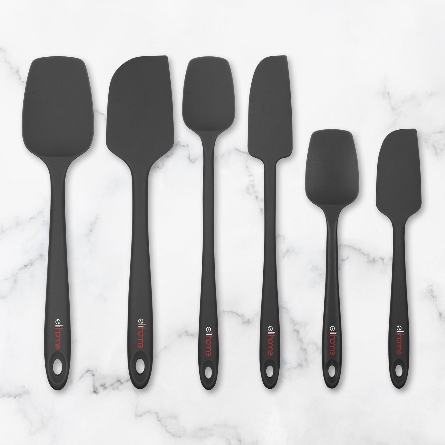 3 Piece Silicone Spatula Set - Red