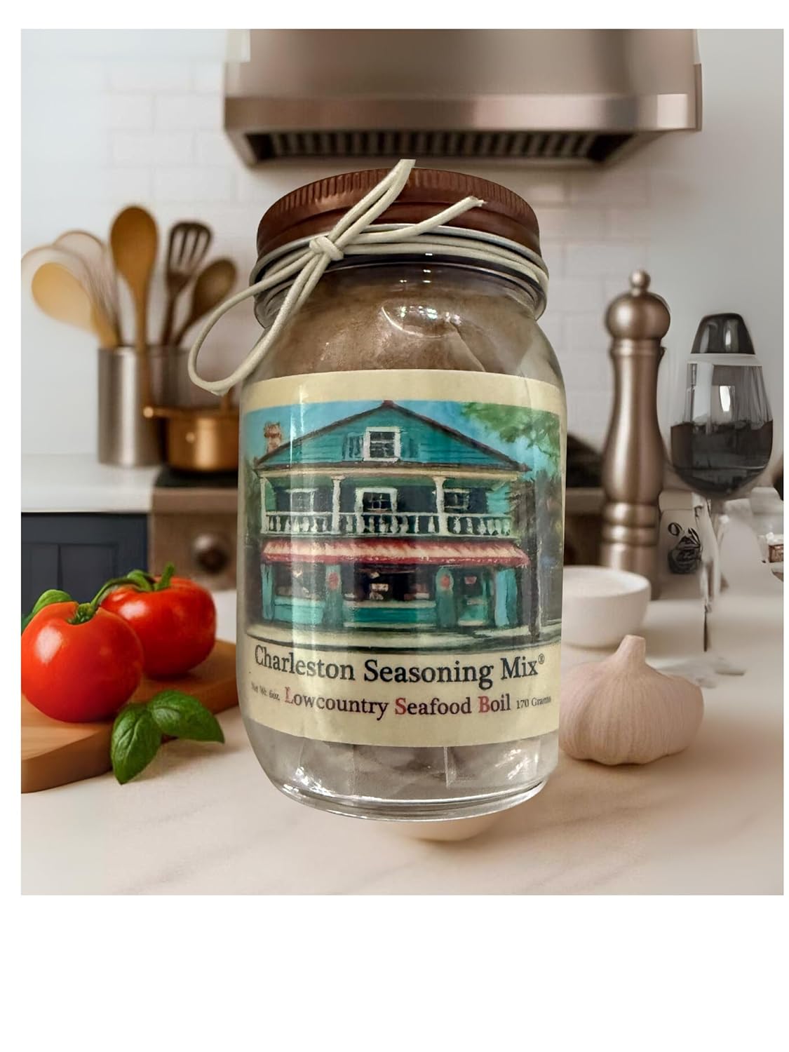 Charleston Seasoning Mix Lowcountry Seafood Boil, Traditional Southern Spice Blend for Seafood, 1 Jar