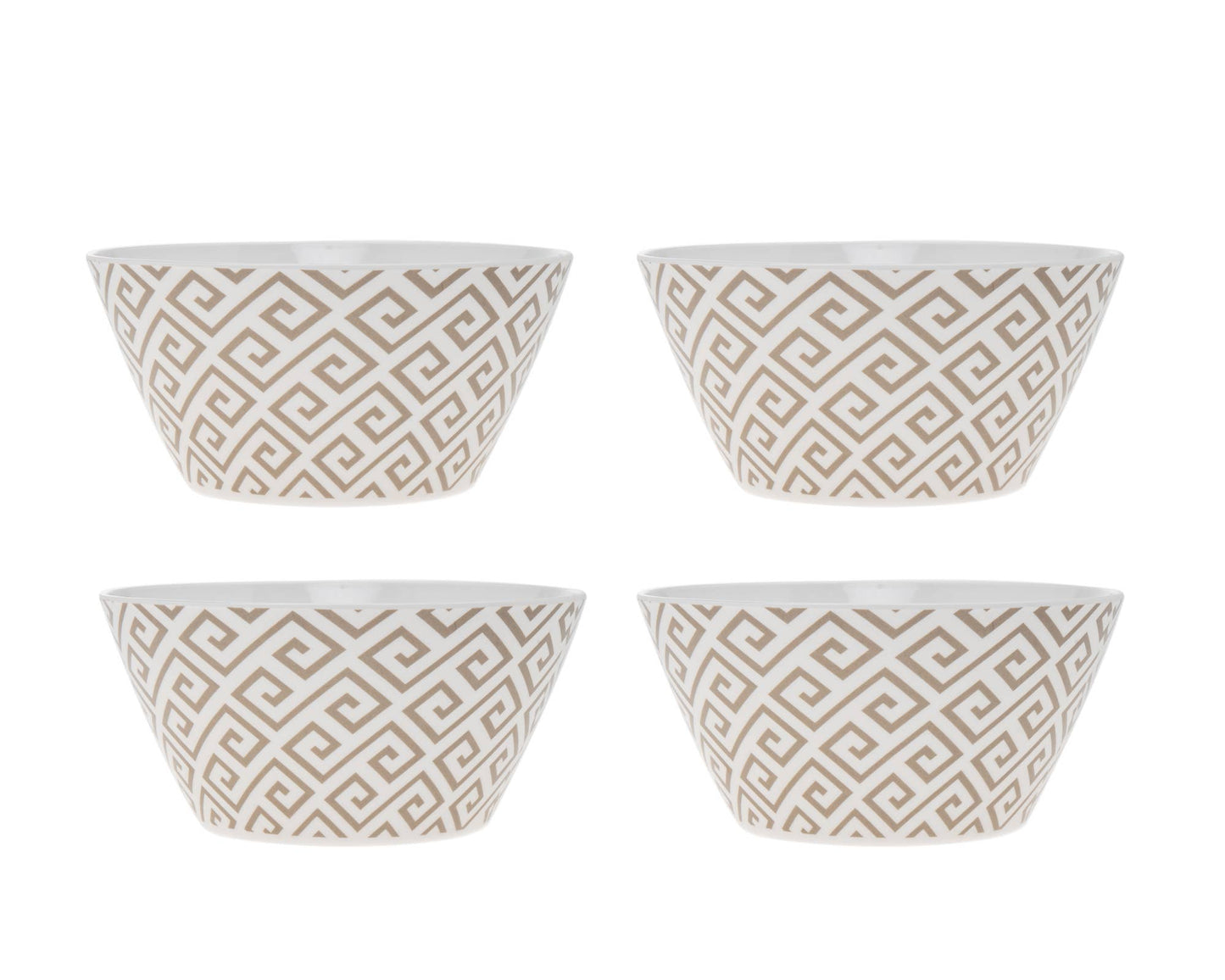 Geometric Melamine Sets: S/4 11" Plates