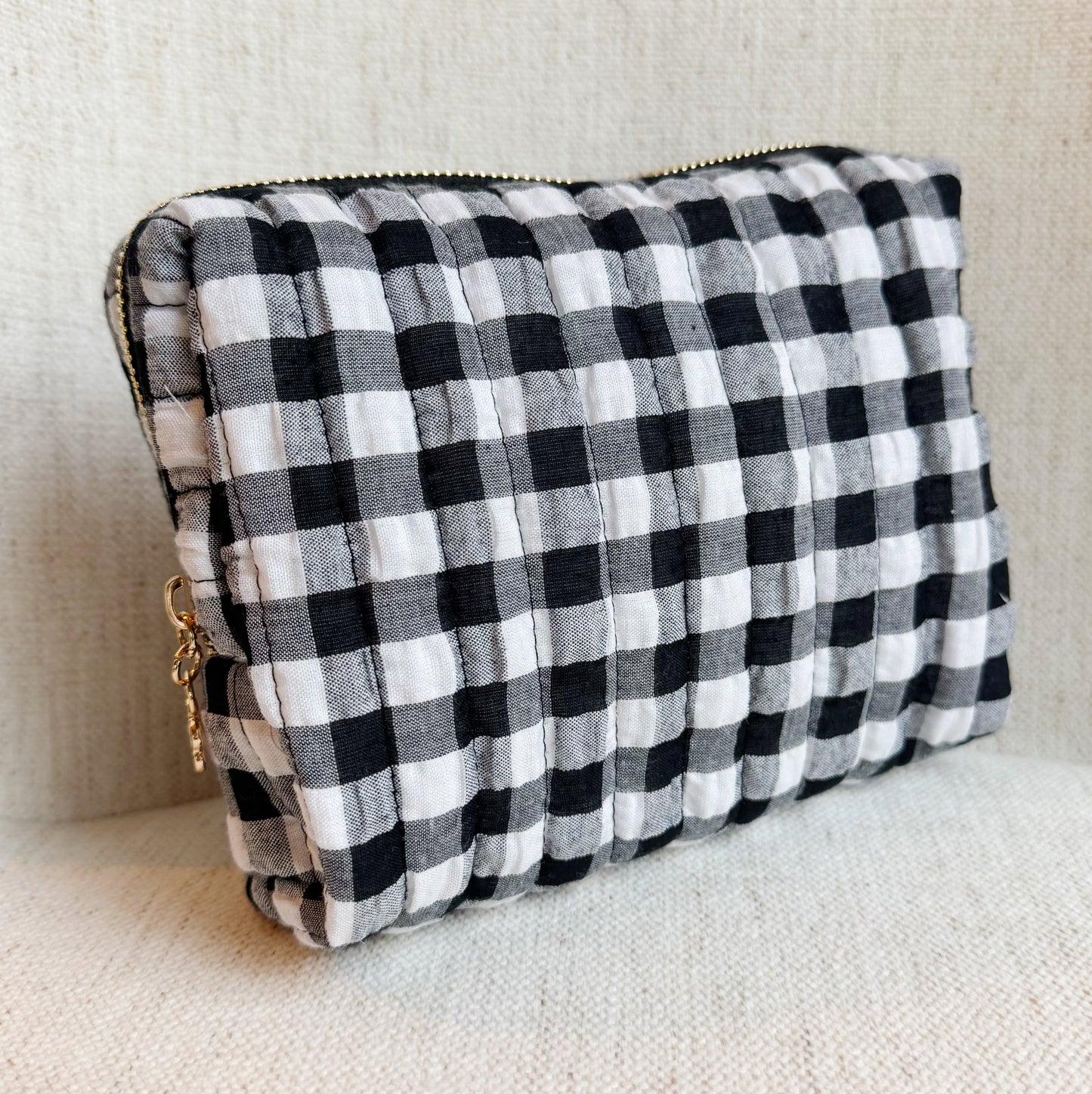 Color Parade Gingham Cosmetic Case