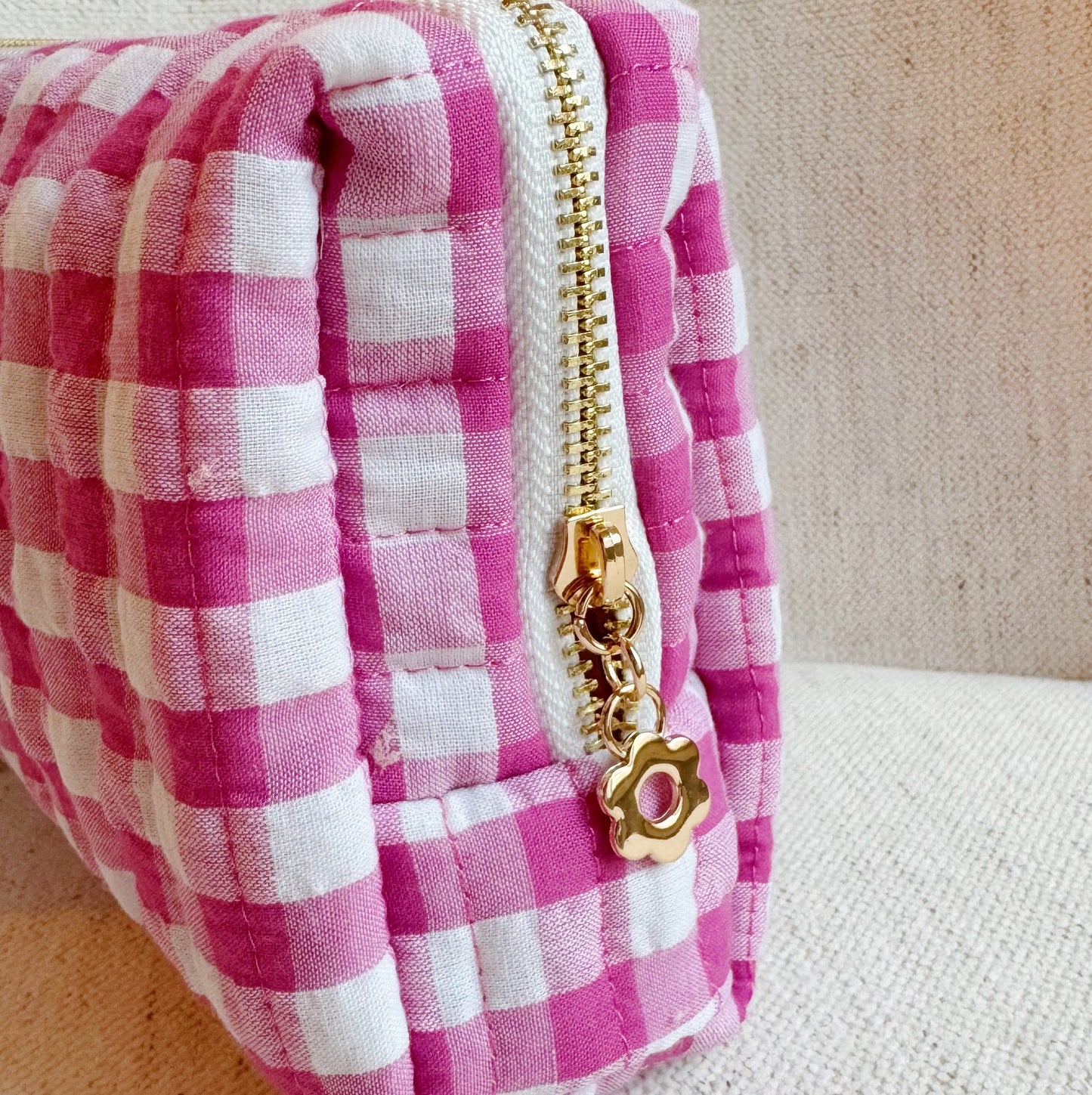 Color Parade Gingham Cosmetic Case