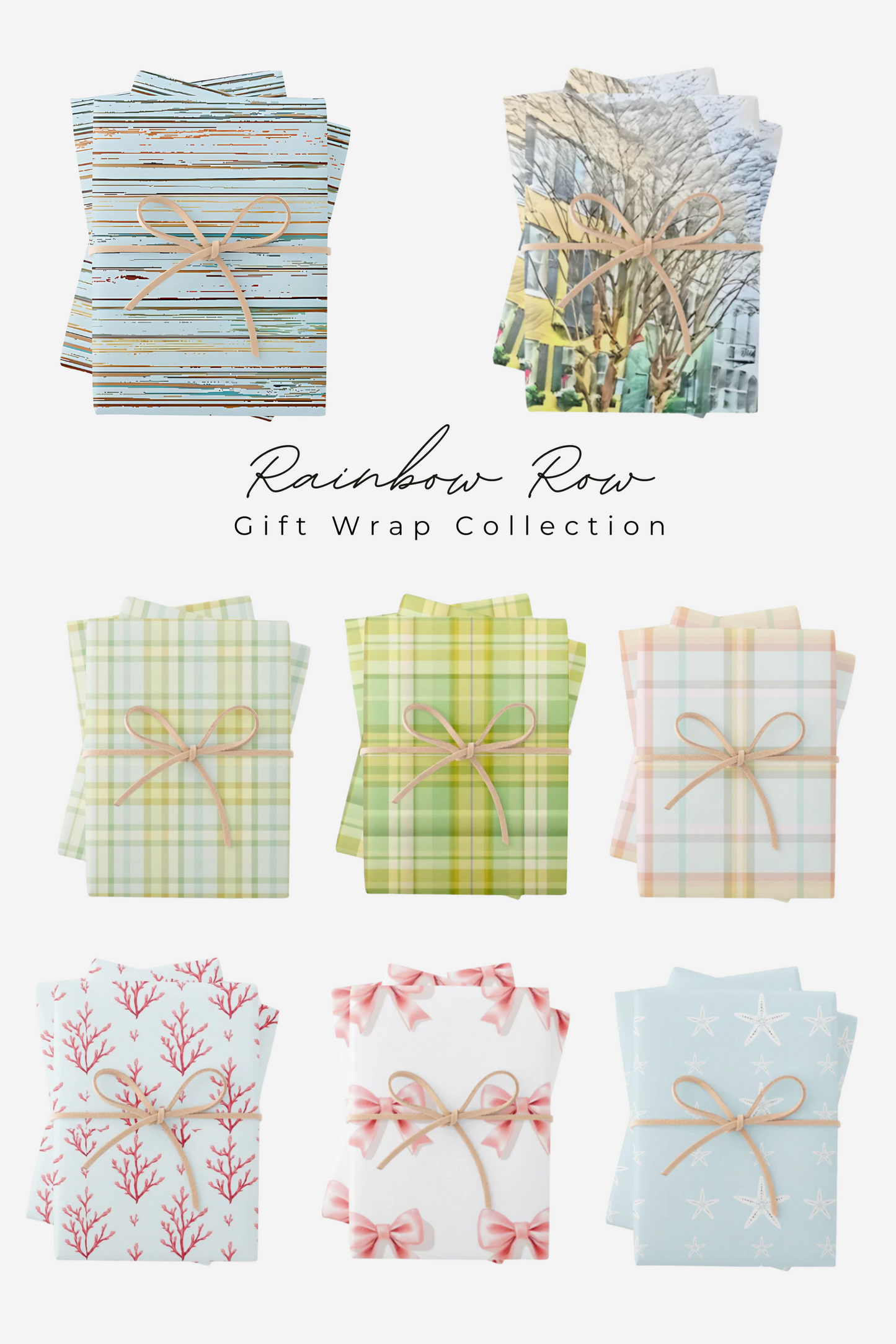 Rainbow Row Collection (Rainbow Row and Rustic Ceiling Stripe)