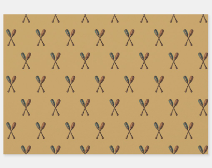 Cottage - Vintage Oars, Rope Stripe and Khaki Polka Dots