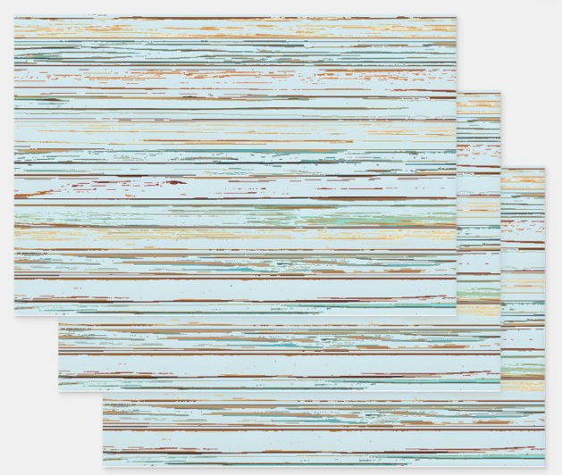 Rainbow Row Porch Ceiling Rustic Stripe