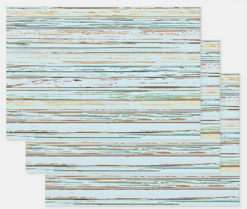 Rainbow Row Porch Ceiling Rustic Stripe