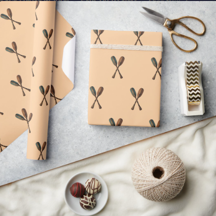 Cottage - Vintage Oars, Rope Stripe and Khaki Polka Dots