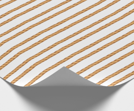 Cottage - Vintage Oars, Rope Stripe and Khaki Polka Dots