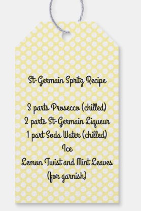 Giftable Ice Bag for Wine & Spritz Recipe Gift Tags