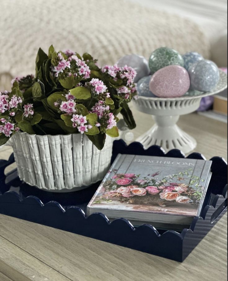 White Bamboo Planter