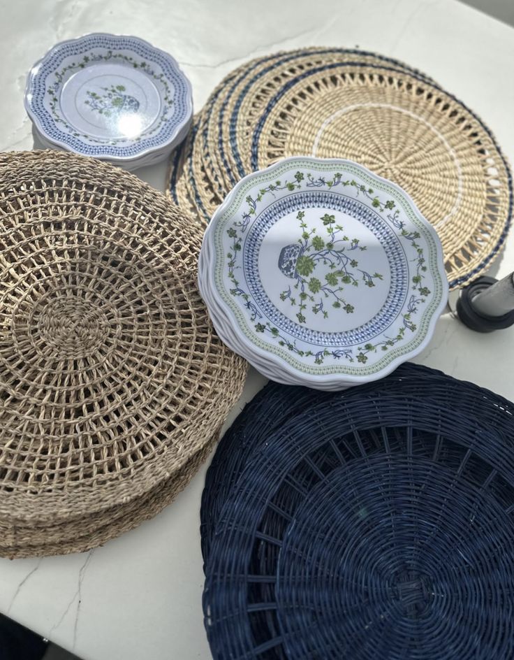 Floral Cache Pot Melamine Dinnerware Collection