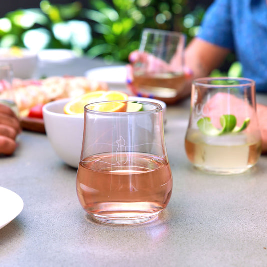 Libbey Modern Pets Meow All Purpose Glasses, 17 ounce, Set of 4