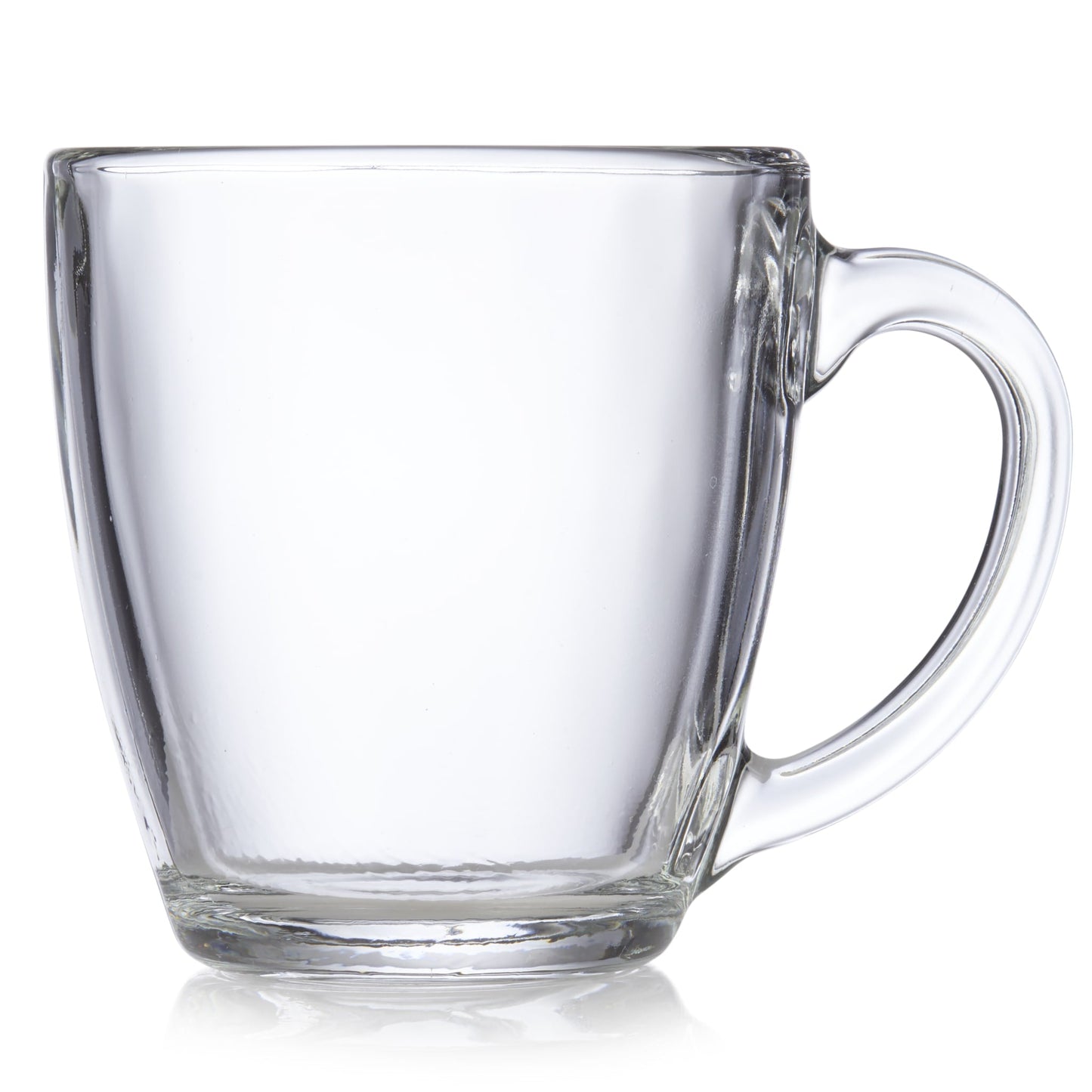 Libbey Tapered Glass Mugs, 15.5 ounce, Set of 8