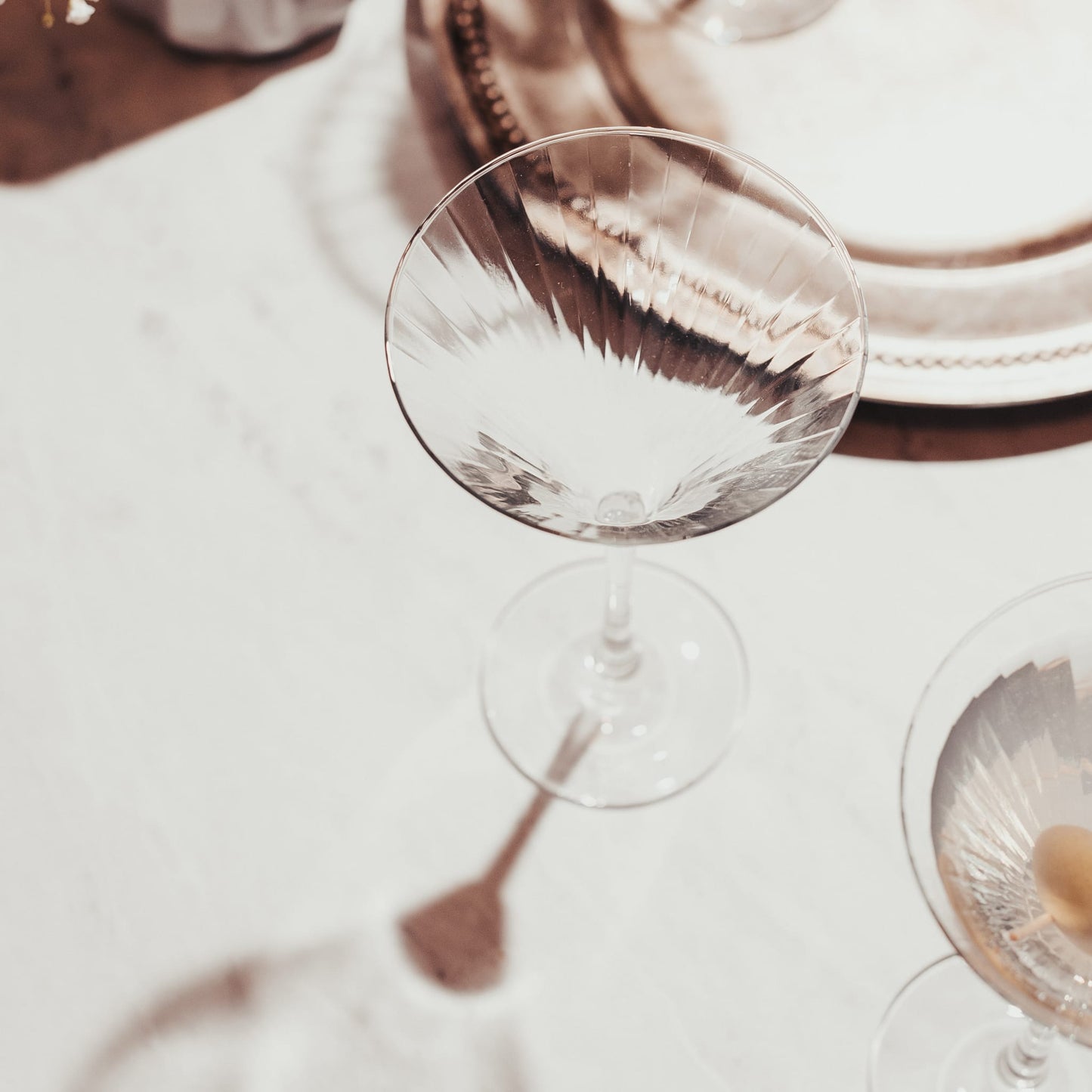 Libbey Paneled Martini Glasses, 9.5 ounce, Set of 4