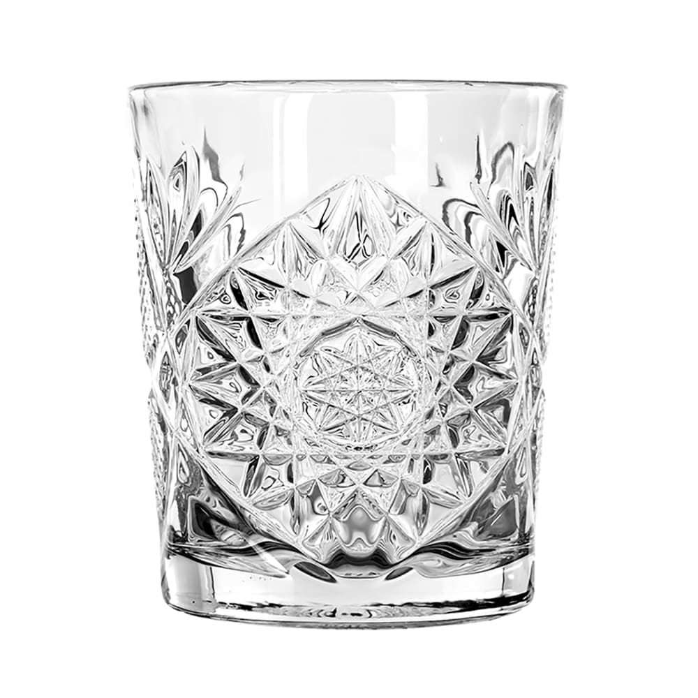 Libbey Hobstar Double Old Fashioned Glasses, 12 ounce, Clear, Set of 4