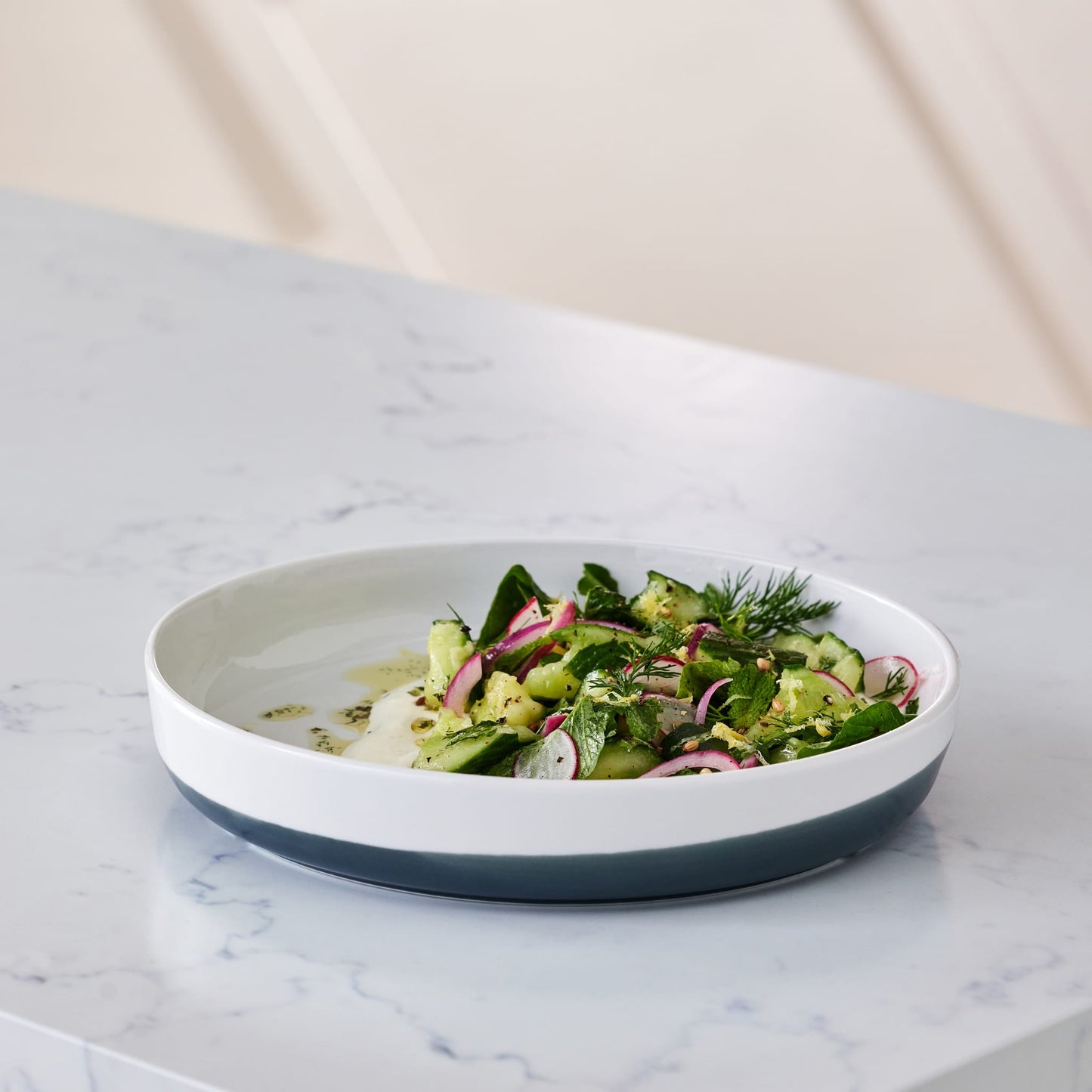 Libbey Austin 10 inch Porcelain Coupe Dinner Plate, Set of 4, White