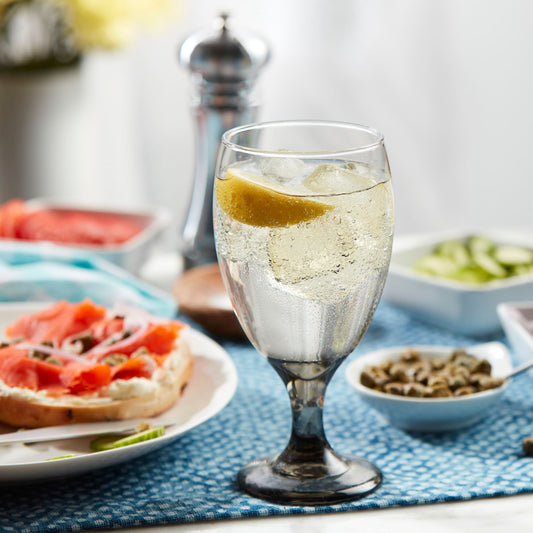 Libbey Classic Smoke Goblet Beverage Glasses, 16.25 ounce, Set of 6