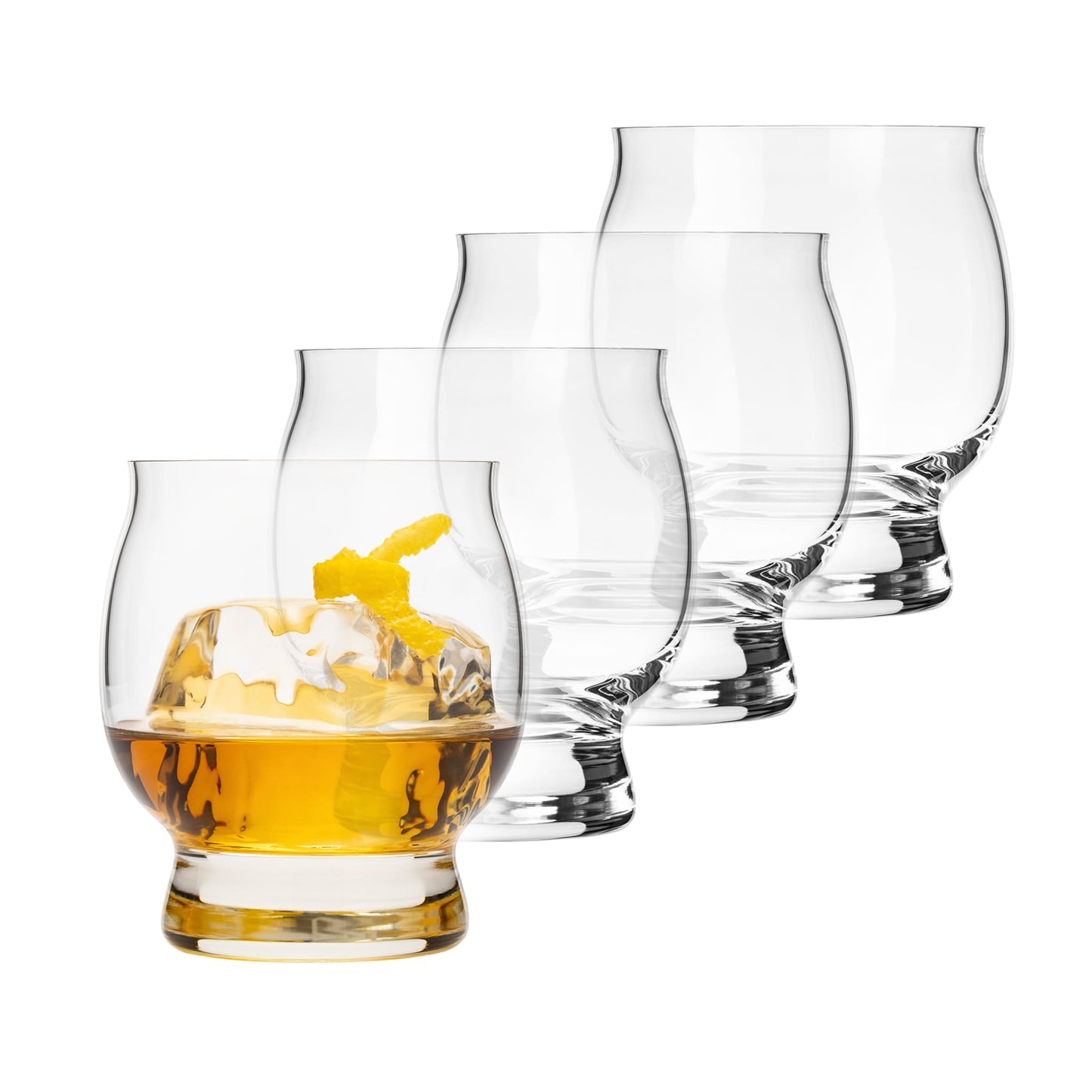 Libbey Signature Kentucky Bourbon Trail Whiskey Cocktail Glass, 13.5 ounce, Set of 4