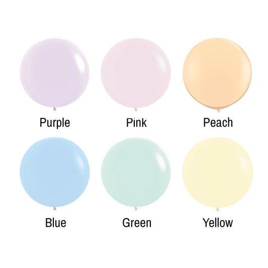 Giant Pastel Latex Balloons – 36"