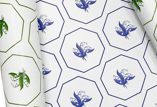 Reversible Lily of the Valley Gift Wrap