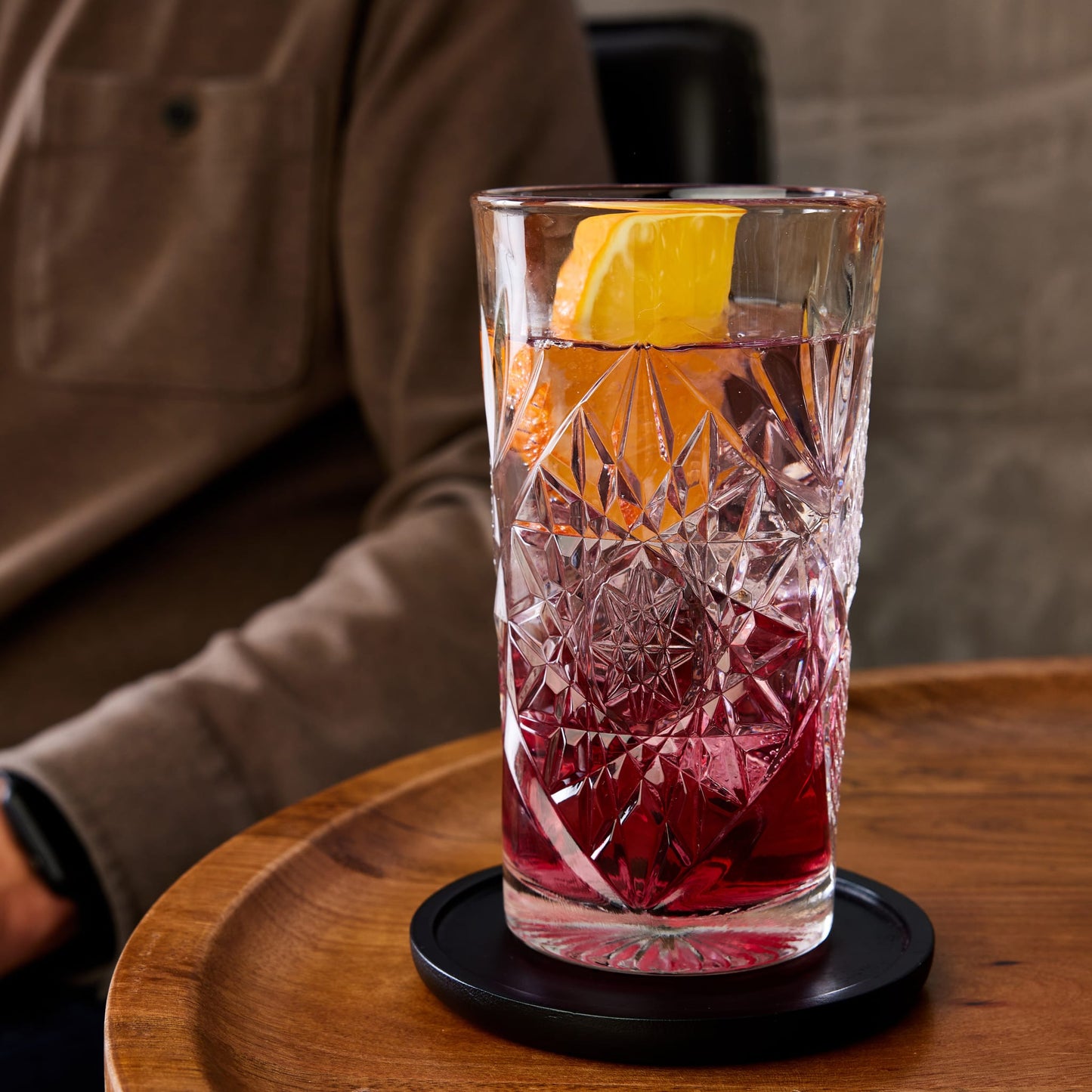 Libbey Hobstar Cooler Glasses, 16 ounce, Set of 4