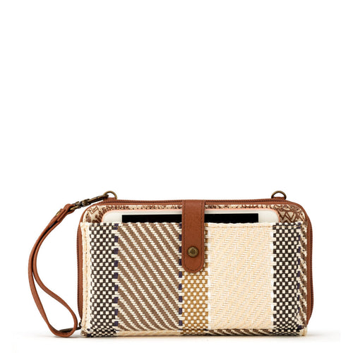 Smartphone Wallet - Straw - Tobacco Batik World Woven