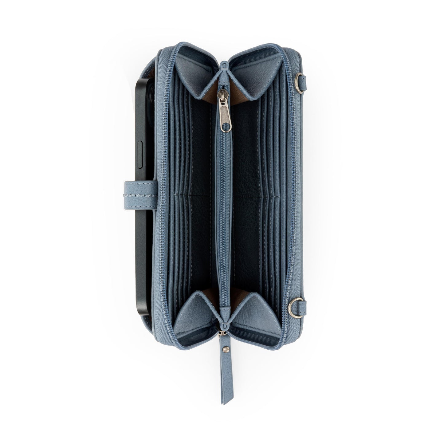 Iris Smartphone Wallet - Leather - Maritime Wave Embossed