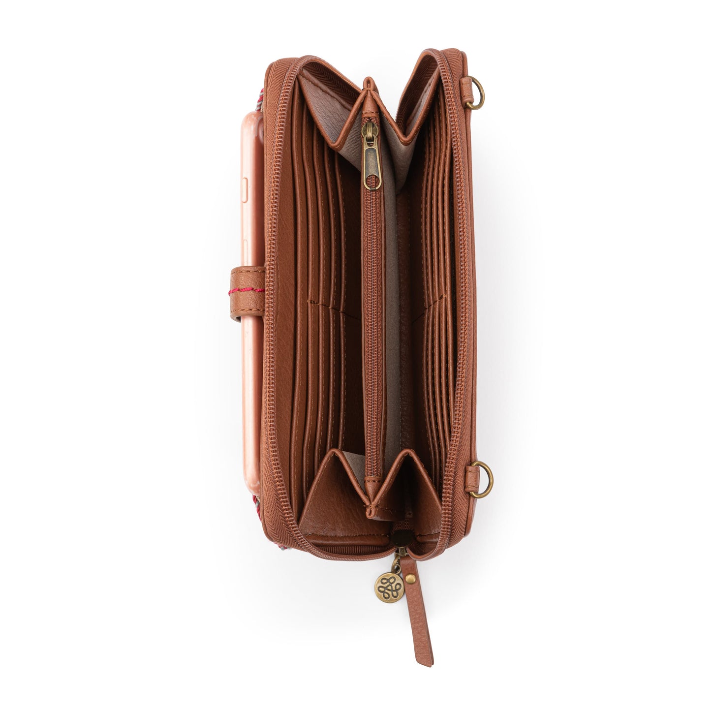 Iris Smartphone Wallet - Hand Crochet - Sunset Stripe