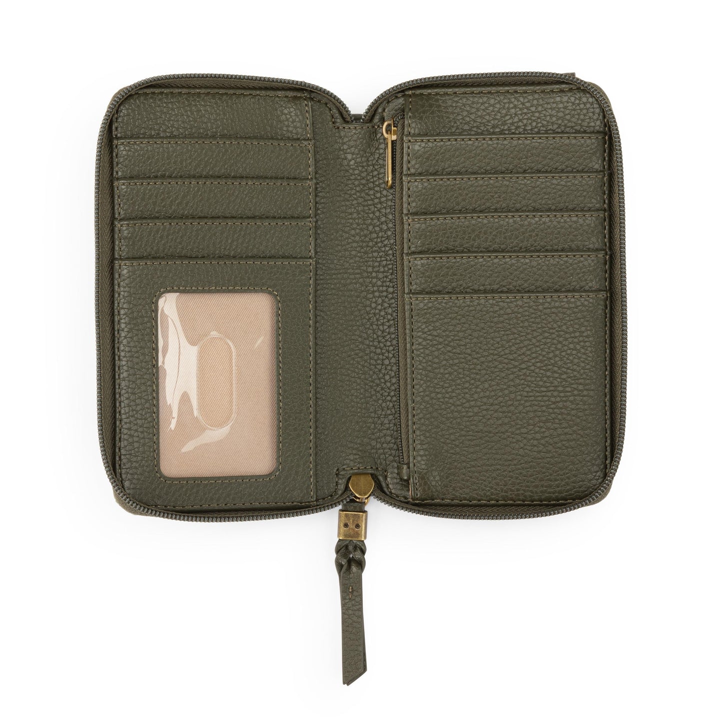 Silverlake Smartphone Wallet - Leather - Moss Suede