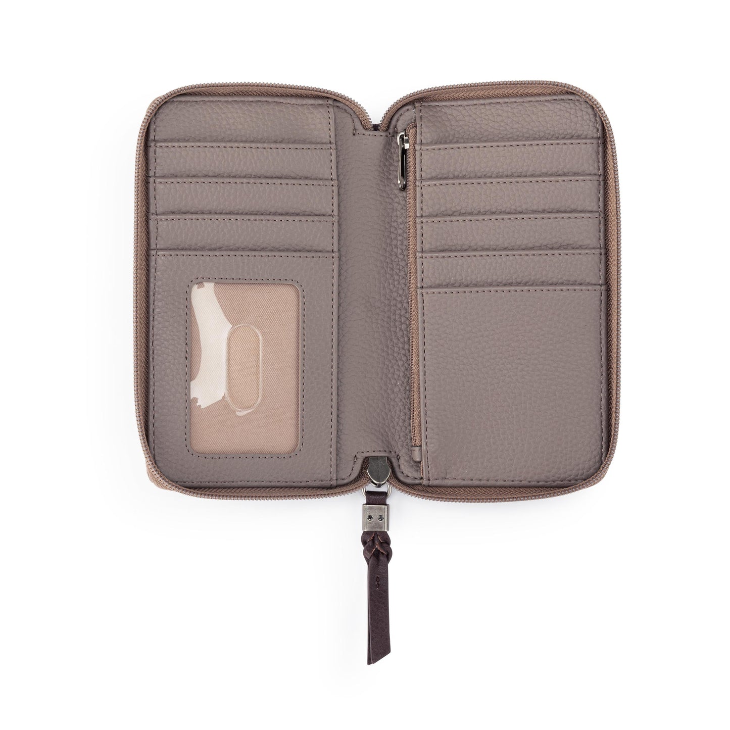 Silverlake Smartphone Wallet - Leather - Mushroom Suede