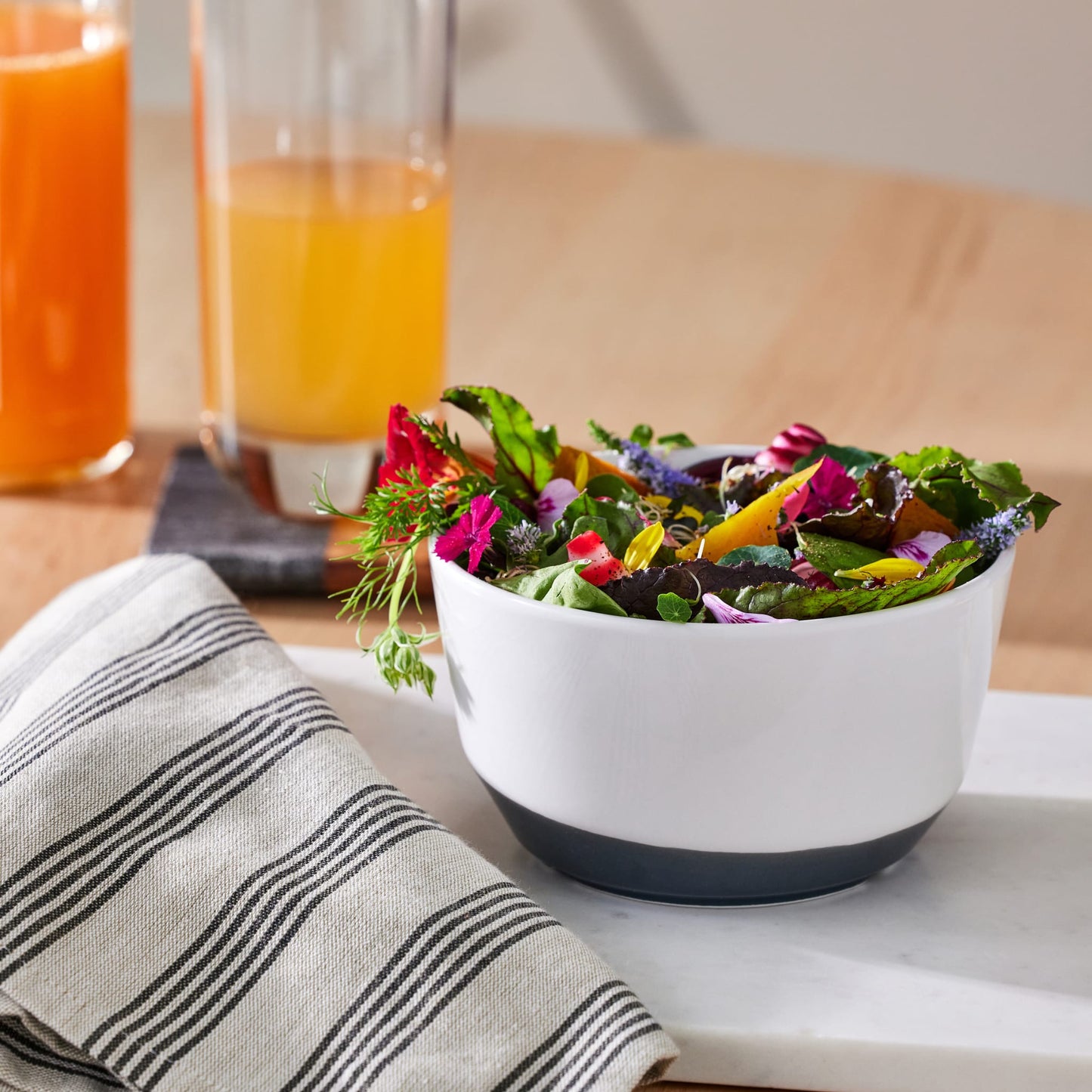 Libbey Austin 28 ounce Porcelain Soup Salad Bowl, Set of 4, White