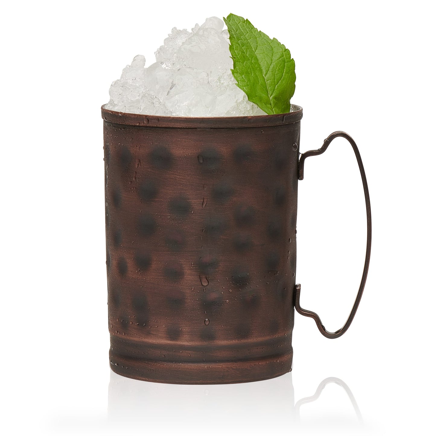 Libbey Moscow Mule Hammered Copper Mugs, 14 ounce, Set of 4