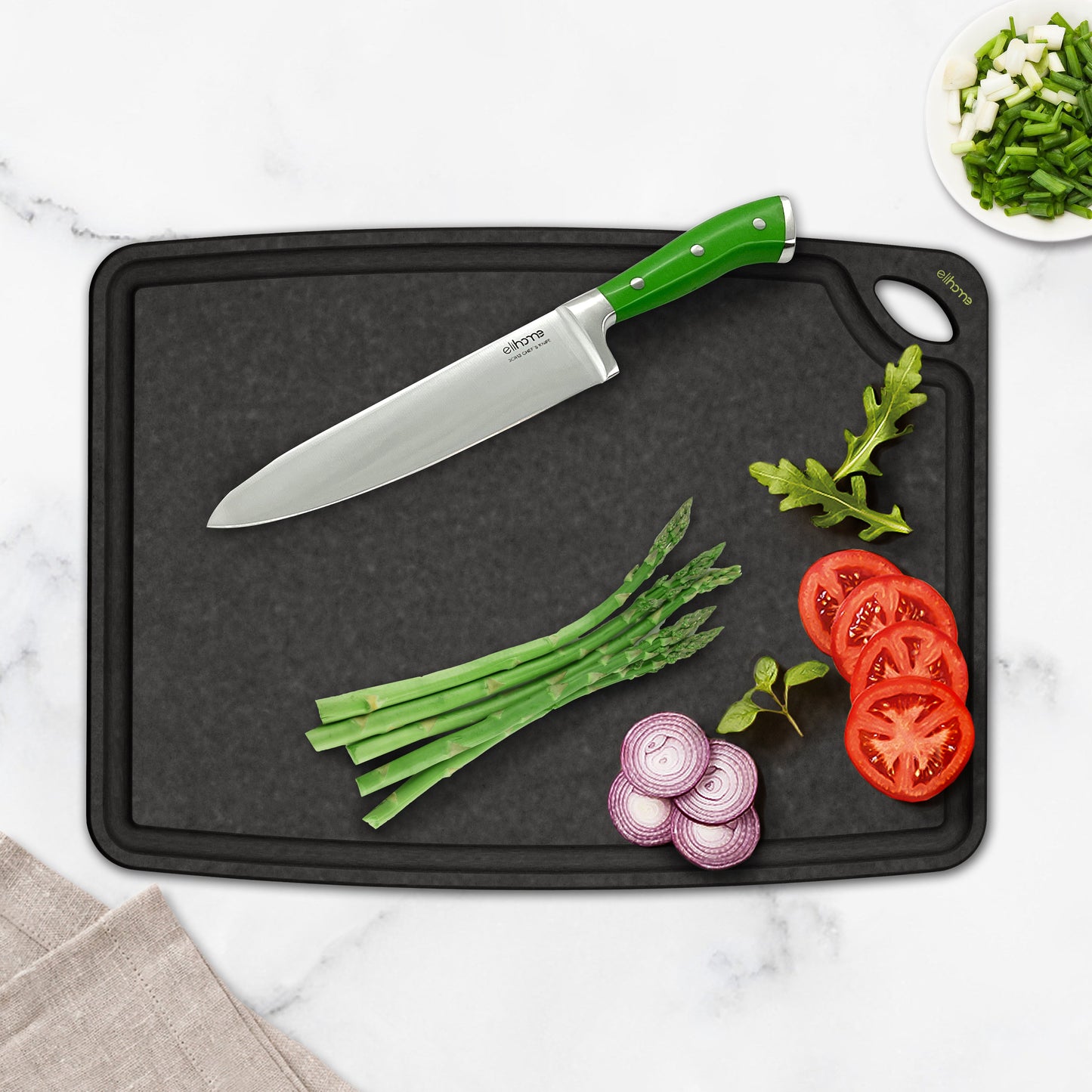 Classic Series 10 x 13 x 1/4 Cutting Board - Medium- Black Color