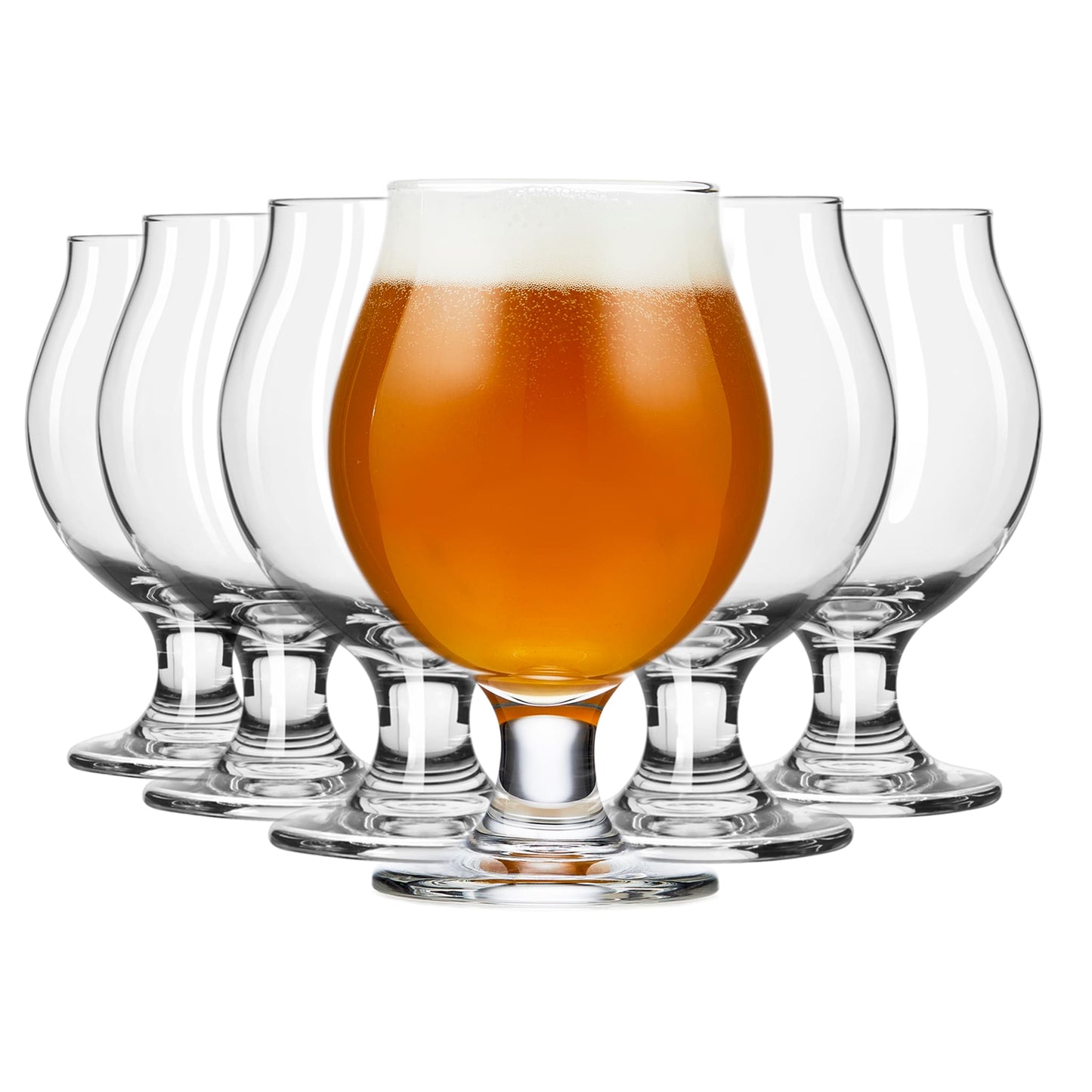Libbey Entertaining Essentials Belgian Beer Glasses, 13 ounce, Set of 6