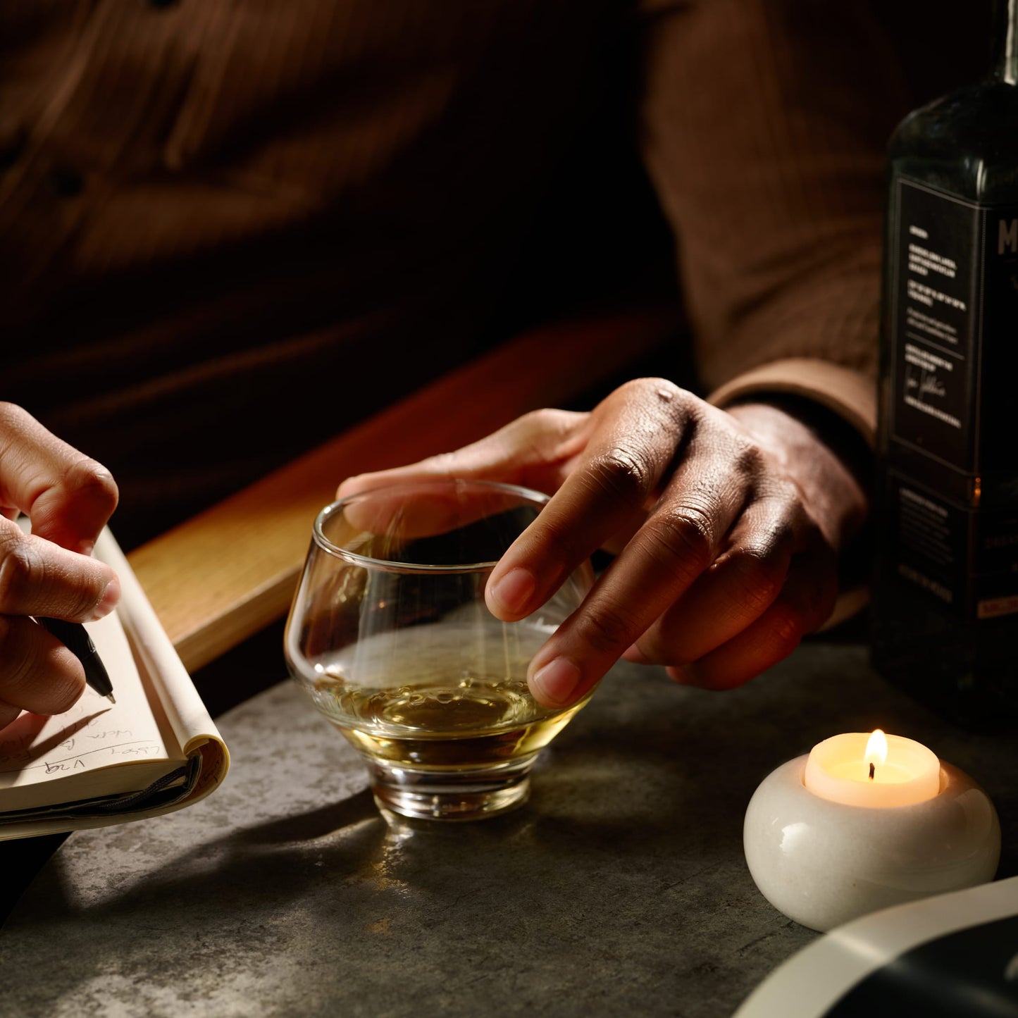 Libbey Mezcal All Purpose Stemless Stackable Spirits Glasses, 12.6 ounce, Set of 4