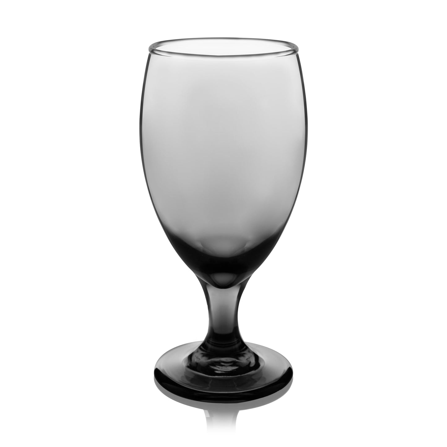 Libbey Classic Smoke Goblet Beverage Glasses, 16.25 ounce, Set of 6