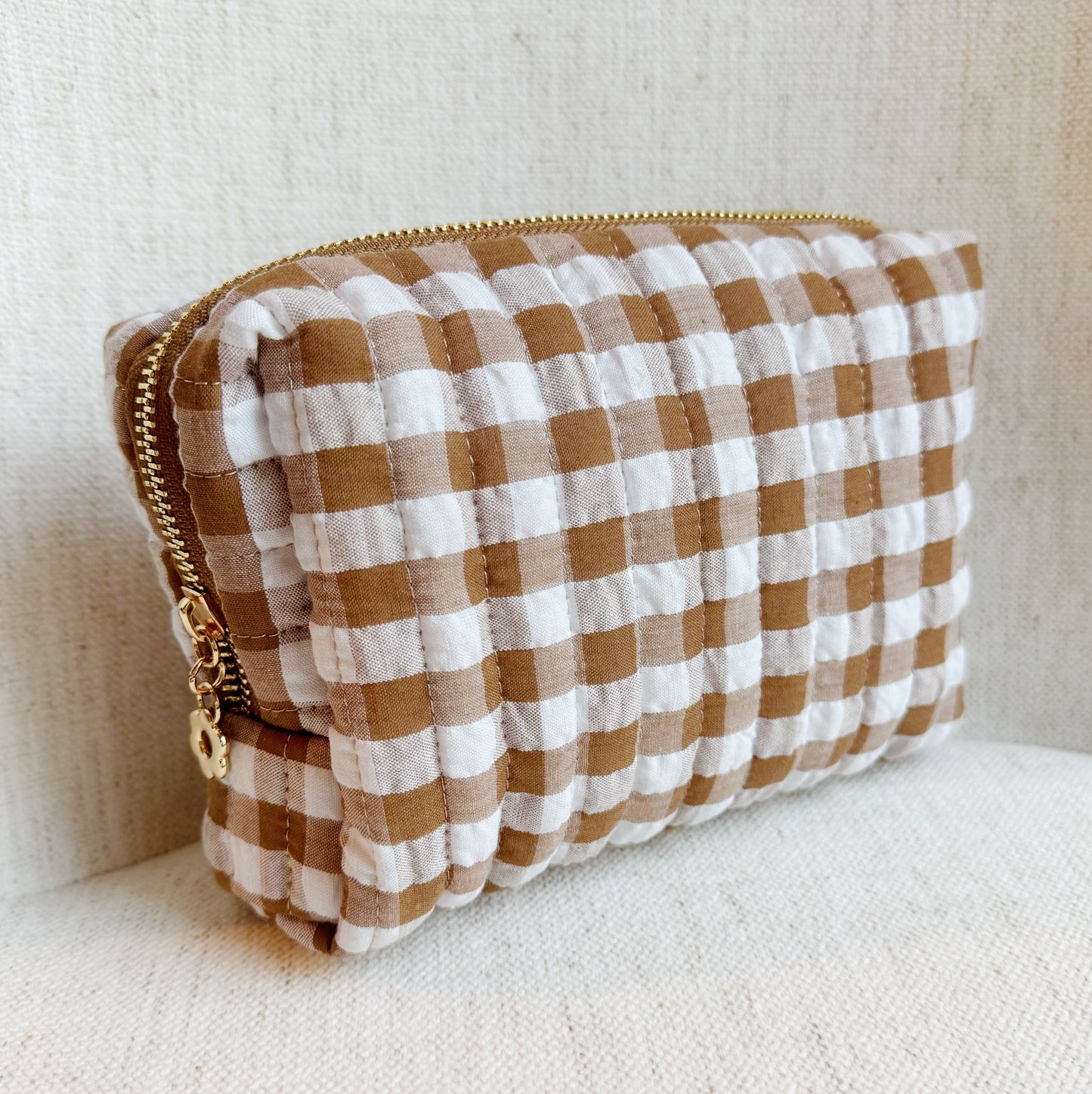 Color Parade Gingham Cosmetic Case