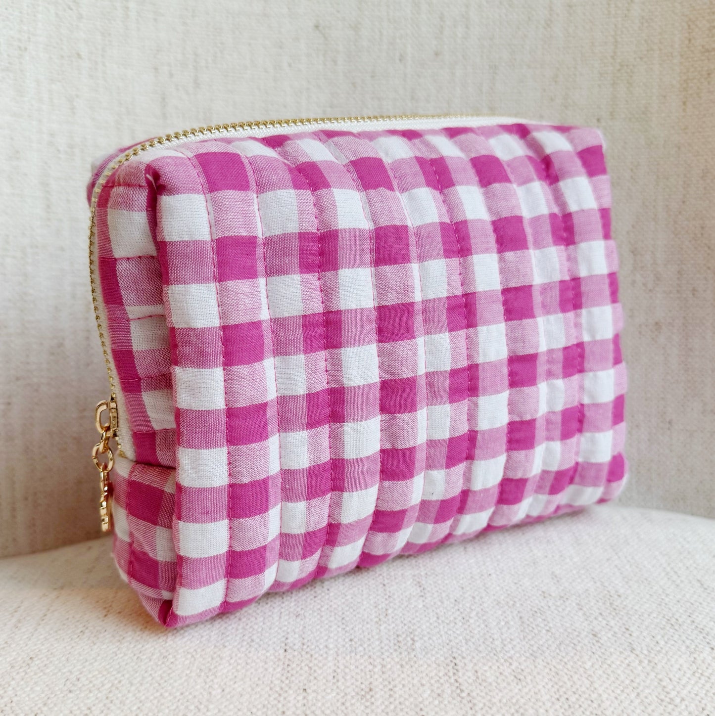 Color Parade Gingham Cosmetic Case