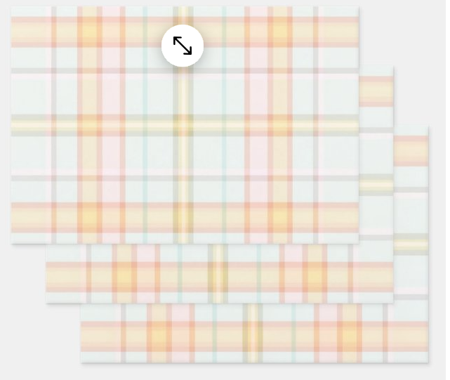 Rainbow Row Pastel Pink and Blue Wrapping Paper