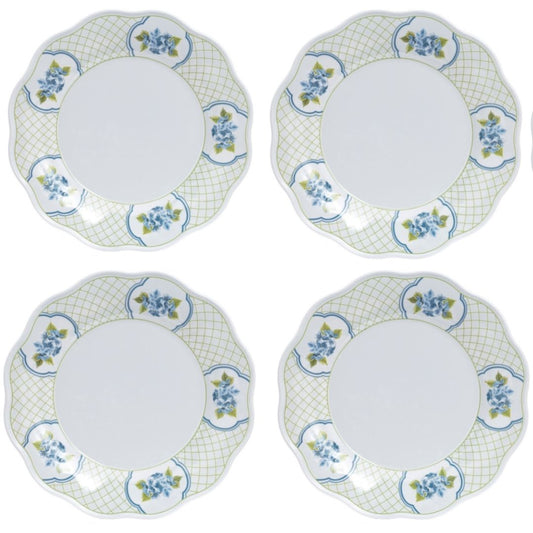 Green Hydrangea Melamine Dinnerware Collection
