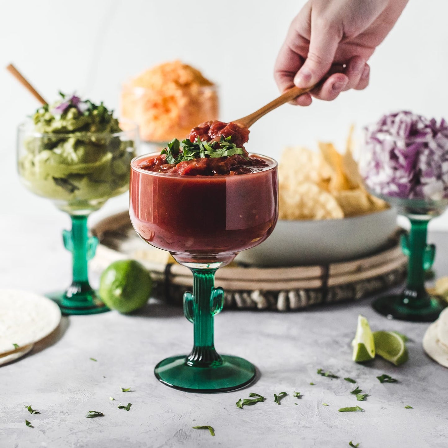 Libbey Cactus Margarita Glasses, 16 ounce, Set of 4