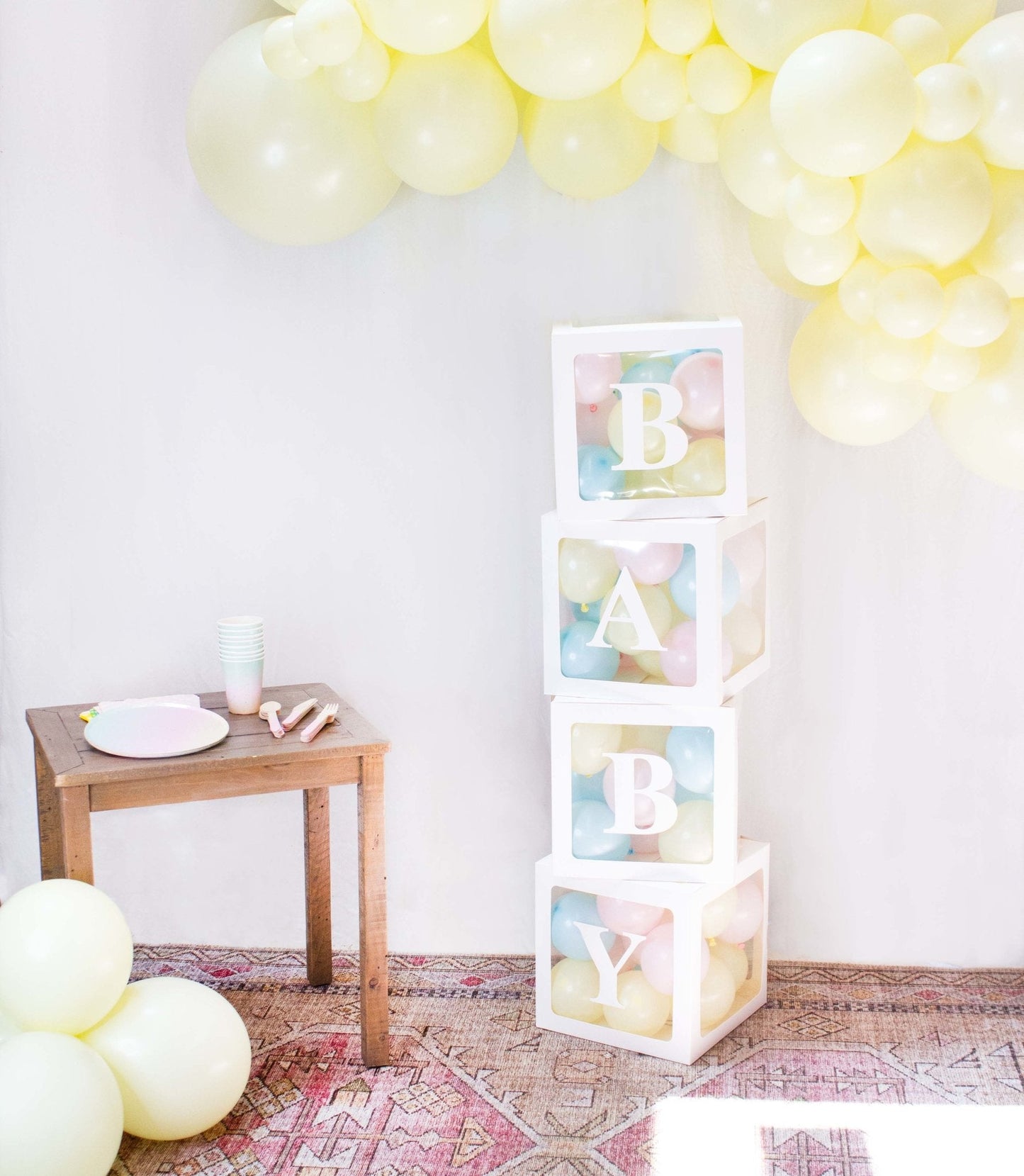 Baby Shower Balloon Blocks